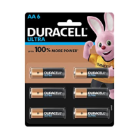 Duracell Ultra Alkaline AA Batteries Pack of 6
