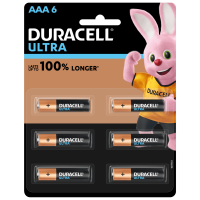 Duracell Ultra Alkaline AAA Batteries Pack of 6