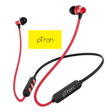 Ptron Bassfest Plus Magnetic 5.0 Wireless Headphones Red