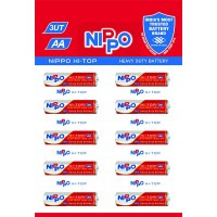 Nippo Red AA 3UT HI-TOP Battery - Pack of 10 