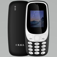 I Kall K28 Feature Mobile Black 64MB ROM, 32MB RAM Dual Sim