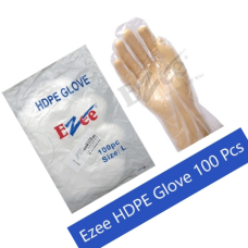 Ezee HDPE Hand Gloves Size L 100 Pcs