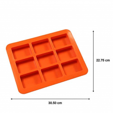 9 Cavity Rectangular Shape for Soap Premium Silicone Molds