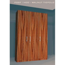 3 Door Plywood Wardrobe, Color Walnut Tiepolo
