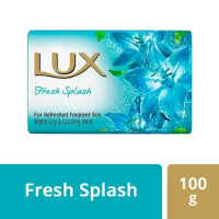 Lux Fresh Splash Water Lily & Cooling Mint Soap Bar, 100 g