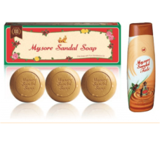 Mysore Sandal Trio Soap 150g x 3, Mysore Sandal Talc 300g