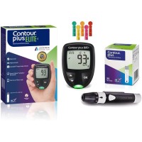 Contour Plus Elite Blood Glucose Monitoring System Test Strip 25S Free - with Bluetooth