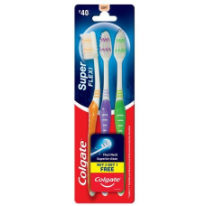 Colgate Super Flexi Toothbrush Soft Bristle 3 pcs Buy 2 Get 1 Free