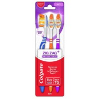 Colgate ZigZag Anti-Bacterial Toothbrush Soft 3 pcs Colgate ZigZag Anti-Bacterial Toothbrush Soft 3 pcs