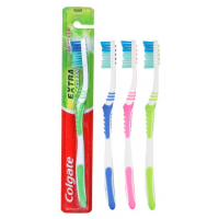 Colgate Extra Clean Toothbrush Medium Power Tip - 3Pcs Colgate Extra Clean Toothbrush Medium Power Tip - 3Pcs