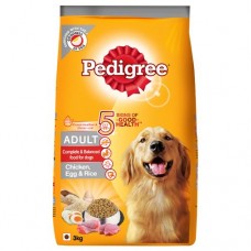 Pedigree Dog Food - Adult, High Protein Chicken, Egg & Rice, 3 kg