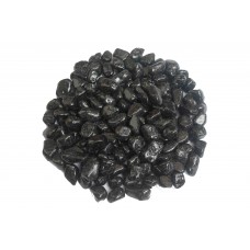 Aquarium / Garden Decor Black Polished Marble Pebbles Stone Aquarium Substrate 1Kg - Kandharam™