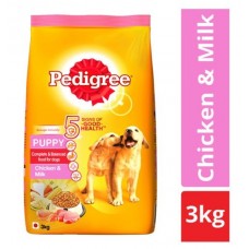 Pedigree Dry Dog Food - Chicken & Milk, For Puppy, 3 kg