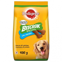 Pedigree Biscrok Biscuits Dog Treats - Above 4 Months, Chicken Flavor, 500 g