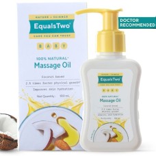 EqualsTwo Baby Massage Oil (100ml) - Coconut Based