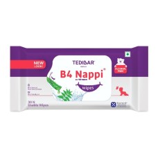 Tedibar B4 Nappi Wipes 30 Count - Alcohol-Free Baby Wipes Tedibar B4 Nappi Wipes 30 Count - Alcohol-Free Baby Wipes