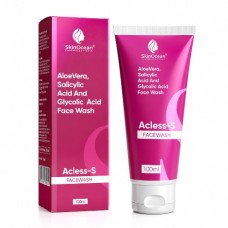 Acless-S Face Wash 100ml – Aloe Vera, Salicylic Acid & Glycolic Acid Face Wash