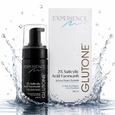Experience Glutone 2% Salicylic Acid Face Wash Active Foam System 100ml Pack of 2