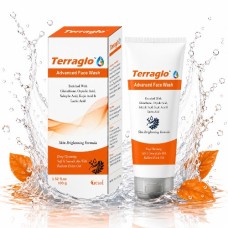 Terraglo Advanced Face Wash Skin Brightening Formula with Glutathione, Oryodic Acid, Salicylic Acid, Kojic Acid & Lactic Acid – 100 g