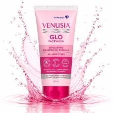 Venusia Glo Facewash Exfoliating Brightening Formula for All Skin Types 100 g Venusia Glo Facewash Exfoliating Brightening Formula for All Skin Types 100 g