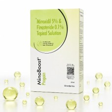 MinoBoost Progain Minoxidil & Finasteride Solution 60ml Glowderma MinoBoost Progain Minoxidil & Finasteride Solution 60ml Glowderma