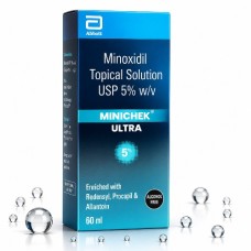 Minichek Ultra 5% Minoxidil Topical Solution USP 5% Alcohol-Free 60ml Minichek Ultra 5% Minoxidil Topical Solution USP 5% Alcohol-Free 60ml