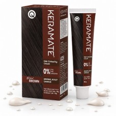 Keramate Natural Brown Hair Colouring Cream 60g Ammonia Free