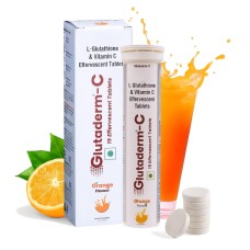 Glutaderm-C Adults Orange Flavour Effervescent Tablet 15's