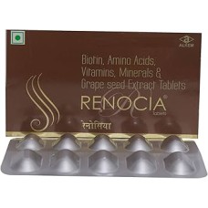 Renocia Tablet with Biotin, Amino Acids, Vitamins, Minerals & Grape Seed Extract 10s Renocia Tablet with Biotin, Amino Acids, Vitamins, Minerals & Grape Seed Extract 10s