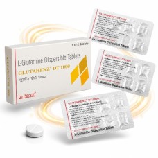 Glutahenz DT 1000 L-Glutamine Dispersible Tablets 10's Glutahenz DT 1000 L-Glutamine Dispersible Tablets 10's