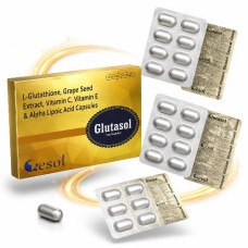 Glutasol L-Glutathione & Grape Seed Extract Veg Capsules 10's Glutasol L-Glutathione & Grape Seed Extract Veg Capsules 10's