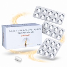 Keraboost Biotin, N-Acetyl L-Cysteine Tablets 10's Keraboost Biotin, N-Acetyl L-Cysteine Tablets 10's