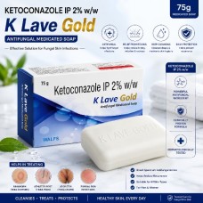 K Lave Gold Antifungal Medicated Soap 75 gm K Lave Gold Antifungal Medicated Soap 75 gm