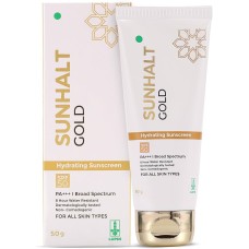 Sunhalt Gold SPF50 PA+ Hydrating Sunscreen 50 gm