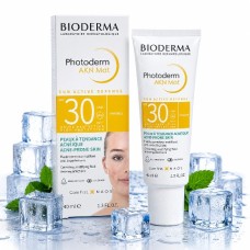 Bioderma Photoderm AKN Mat SPF 30 PA+++ Sunscreen Fluid | Anti-Shine Sunscreen for Acne-Prone Skin | 40ml Bioderma Photoderm AKN Mat SPF 30 PA+++ Sunscreen Fluid | Anti-Shine Sunscreen for Acne-Prone Skin | 40ml