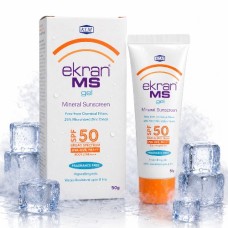 Ekran MS Gel Mineral Sunscreen SPF 50 PA+++ | 25% Micronized Zinc Oxide | Fragrance-Free | 50g Ekran MS Gel Mineral Sunscreen SPF 50 PA+++ | 25% Micronized Zinc Oxide | Fragrance-Free | 50g
