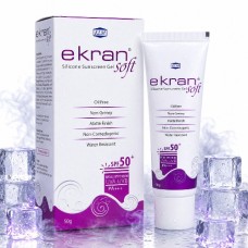 Ekran Soft Silicone Sunscreen Gel SPF 50+ PA+++ | Oil-Free Matte Finish | Broad Spectrum UVA/UVB Protection | 50g