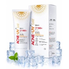 IPCA Acne-UV Gold Sunscreen Gel Cream SPF 100+ PA++++ | Advanced Light Protection | 100g