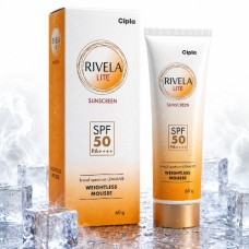 Rivela Lite Sunscreen SPF 50 PA++++ Weightless Mousse | Broad Spectrum UVA/UVB Protection | 60g Rivela Lite Sunscreen SPF 50 PA++++ Weightless Mousse | Broad Spectrum UVA/UVB Protection | 60g