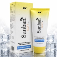 Sunban Soft Gel SPF 50+ PA++++ | Nano Zinc Dry-Touch Sunscreen | Broad Spectrum UVA & UVB Protection | Non-Comedogenic | 75g Sunban Soft Gel SPF 50+ PA++++ | Nano Zinc Dry-Touch Sunscreen | Broad Spectrum UVA & UVB Protection | Non-Comedogenic | 75g