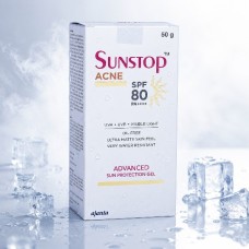 Sunstop Acne Advanced Sun Protection Gel SPF 80 PA++++ | Oil-Free Ultra Matte Sunscreen | 50g Sunstop Acne Advanced Sun Protection Gel SPF 80 PA++++ | Oil-Free Ultra Matte Sunscreen | 50g
