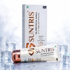 Suntris Oil Free Facial Shield SPF 40 PA+++ | UV + IR + Visible Light Protection | Oil-Free Facial Sunscreen | 50g Suntris Oil Free Facial Shield SPF 40 PA+++ | UV + IR + Visible Light Protection | Oil-Free Facial Sunscreen | 50g