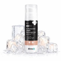 The Derma Co 1% Hyaluronic Tinted Sunscreen Gel SPF 60 PA++++ - 50g