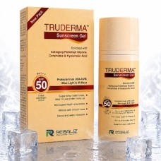 Truderma Sunscreen Gel SPF 50 PA+++ with Ceramides, Hyaluronic Acid & Palmitoyl Glycine 50g
