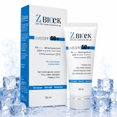 Z Block 25% Zinc Oxide Sunscreen Gel SPF 50+ PA+++ 50ml Z Block 25% Zinc Oxide Sunscreen Gel SPF 50+ PA+++ 50ml