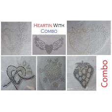 cherries combo - Heartin Combo Love Butterfly Wings Cluster Rhinestone Black Stud Stickers Hotfix Iron on Clothes