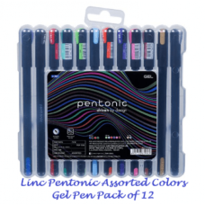 Linc Pentonic Gel Pen Assorted Colors Pack of 12