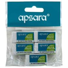 Apsara Non Dust Eraser Pack of 5