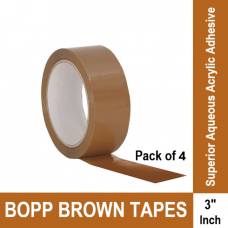 Cello tape cellophane tape Brown 3 inch 65M Pack of 4