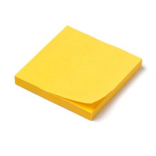Amkay Sticky Notes Chrome 100 Sheets Yellow 3X3INCH